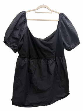 Eloquii Black Puff Sleeve Dress Size 24